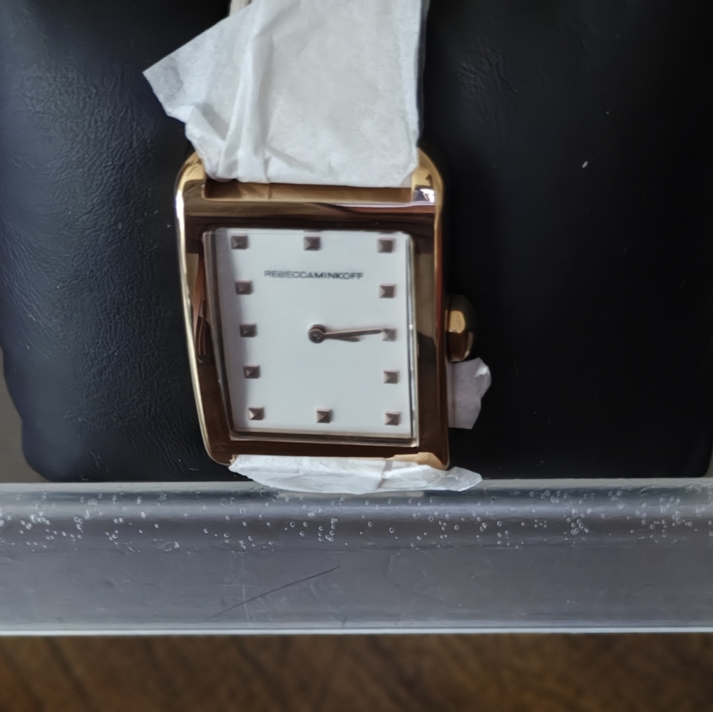 Rebecca Minkoff Rose Goldtone Leather Watch - Picture 6 of 8